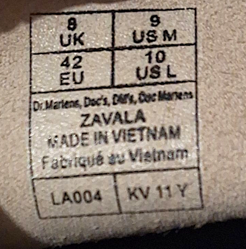 Dr. Martens Zavala Vintage Hydro LEATHER BOOTS- VINTAGE TAUPE NWT - Picture 8 of 11